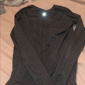 Grey lululemon long sleeve